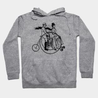 High Wheel Bicycle Cyclists Hoodie